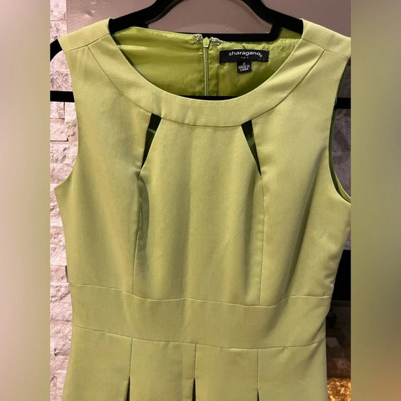 Sharagano size 4 A-Line light green dress - Picture 2 of 11